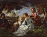 Diaz de la Pena Narcisse Children in a Garden  - Hermitage